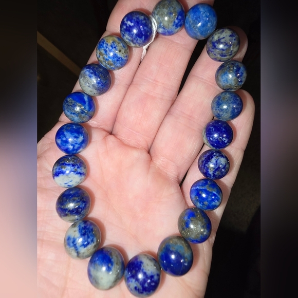 🐰SALE🐰10mm Lapis Bracelet - Picture 1 of 2